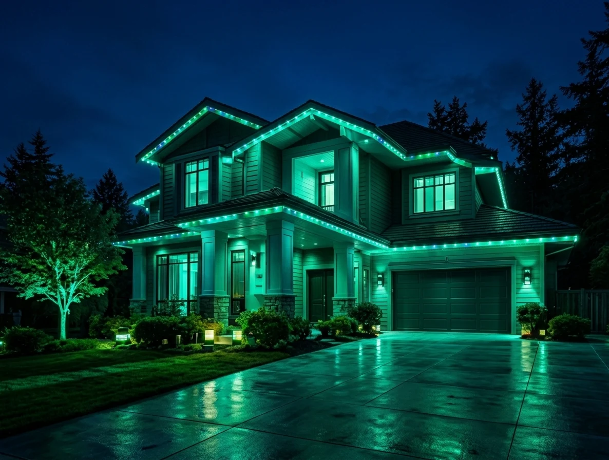 Commercial-grade permanent lighting fixtures